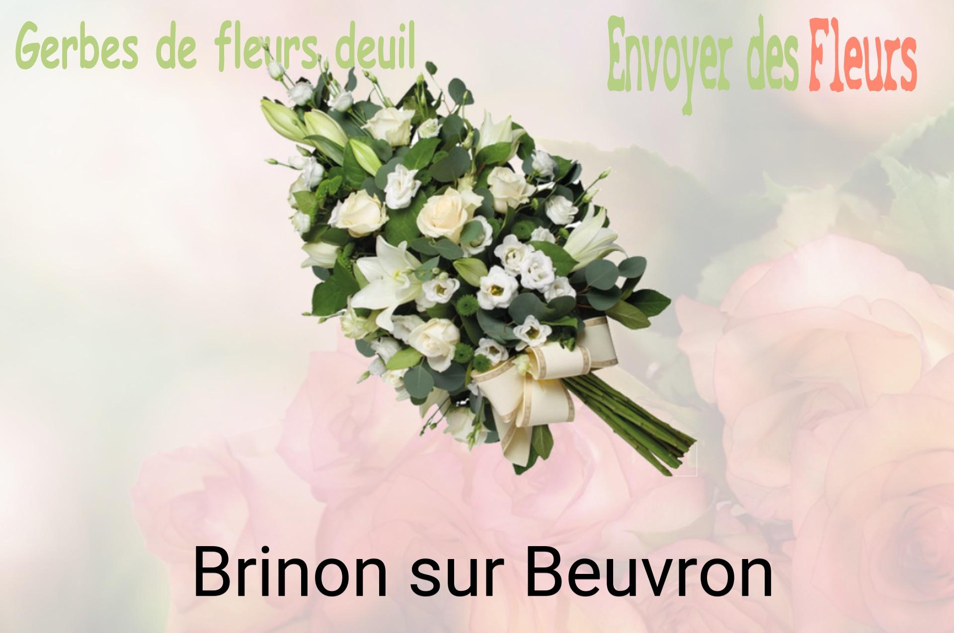 Gerbe de fleurs de deuil livrée à Brinon-sur-Beuvron